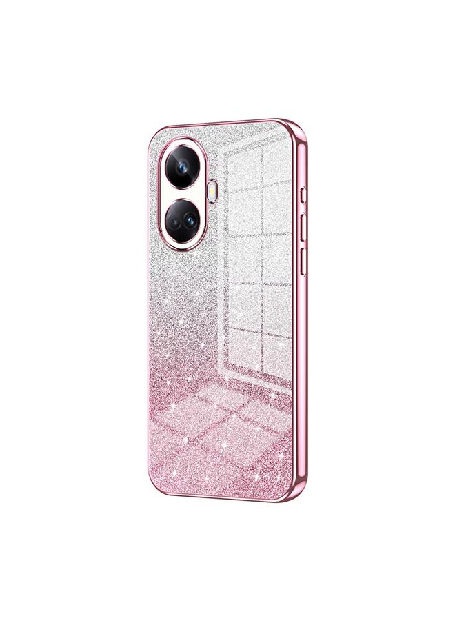 S-TOP Case For Realme 10 Pro+ Gradient Glitter Powder Electroplated Phone Case - Image 1