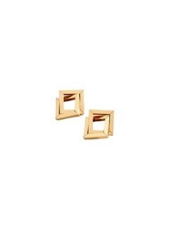 Shein 1pair Fashionable & Punk Style Twisted Square  - Image 4