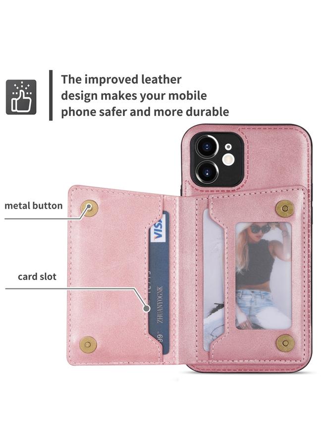 Zaboon Case For iPhone 12 mini Zipper Card Holder Phone Case - Image 4