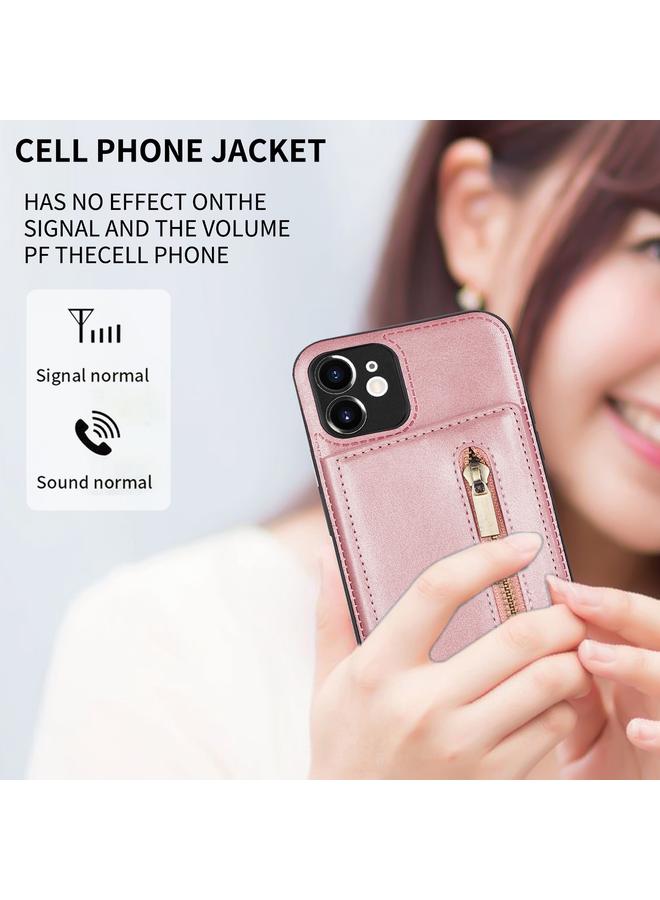 Zaboon Case For iPhone 12 mini Zipper Card Holder Phone Case - Image 5