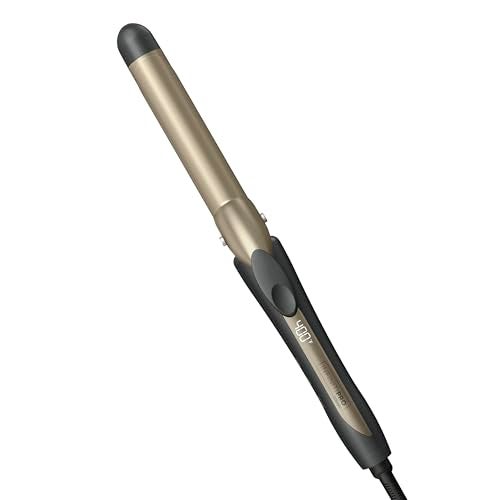 CONAIR INFINITI PRO CONAIR Tourmaline Ceramic 1-Inch Curling Iron, Clamp Curling Iron, 1-Inch Barrel Produces Classic Curls, Hair Curler for Use on Short, Medium, and Long Hair, Dark Grey - Image 1
