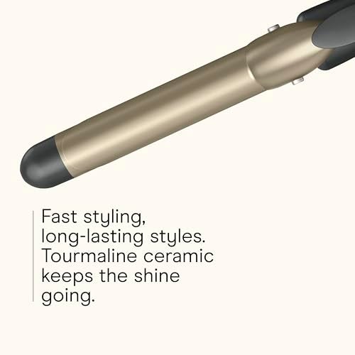 CONAIR INFINITI PRO CONAIR Tourmaline Ceramic 1-Inch Curling Iron, Clamp Curling Iron, 1-Inch Barrel Produces Classic Curls, Hair Curler for Use on Short, Medium, and Long Hair, Dark Grey - Image 3