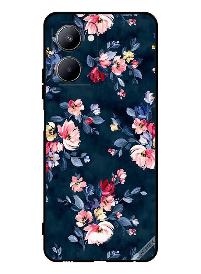 Covernex غطاء حماية لهاتف ريال مي C33 مزين برسومات زهور - Image 1