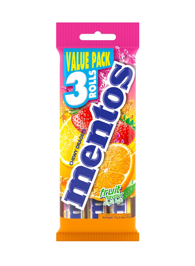 منتوس دراجيس الفاكهة 3x37جم - Image 1