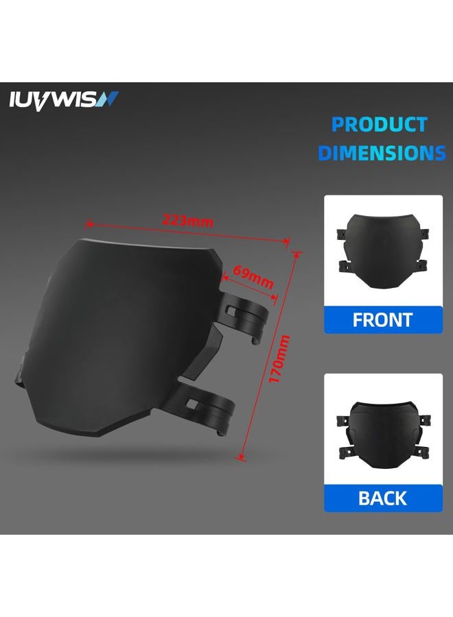 IUVWISN Electric Dirt Bike Number Plate Front License for Surron LBX Tutti Soleil 01 Yozma IN10 Talaria Sting MX3/R MX4 MX5 XXX eRide Pro SR S SS 2.0 3.0 Rawrr Mantis Ebox Dragster ETM RTR Black - Image 5