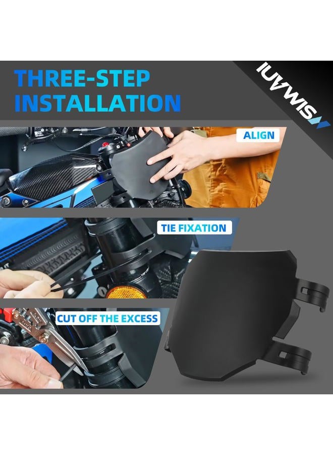 IUVWISN Electric Dirt Bike Number Plate Front License for Surron LBX Tutti Soleil 01 Yozma IN10 Talaria Sting MX3/R MX4 MX5 XXX eRide Pro SR S SS 2.0 3.0 Rawrr Mantis Ebox Dragster ETM RTR Black - Image 3