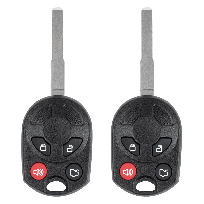 Vurkcy Key Fob Replacement for 2012-2019 Ford Focus/ 13-19 Escape C-Max/ 15-18 Fiesta/ 14-20 Transit Car Keyless Entry Remote Control, OUCD6000022, 4 Btn, 2Pcs - Image 1