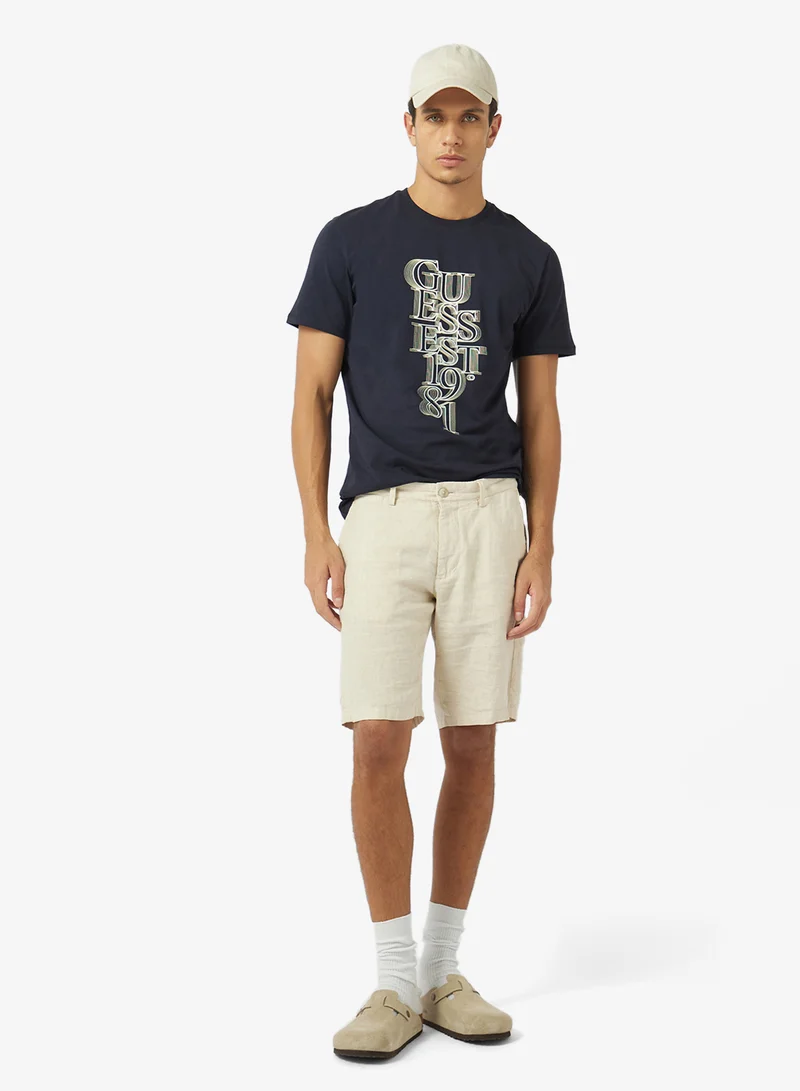 GUESS  Crew Neck Slim Fit T-Shirt for Men | Best Price UAE