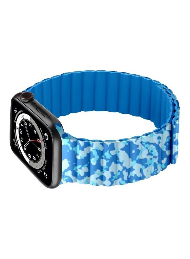 NIBEMINENT Replacement Watchband For Apple Watch Series 7 & 6 SE 5 4 44mm/3 2 1 42mm Air Force - Image 2