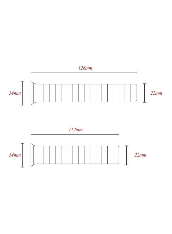NIBEMINENT Replacement Watchband For Apple Watch Series 7 & 6 SE 5 4 44mm/3 2 1 42mm Air Force - Image 4