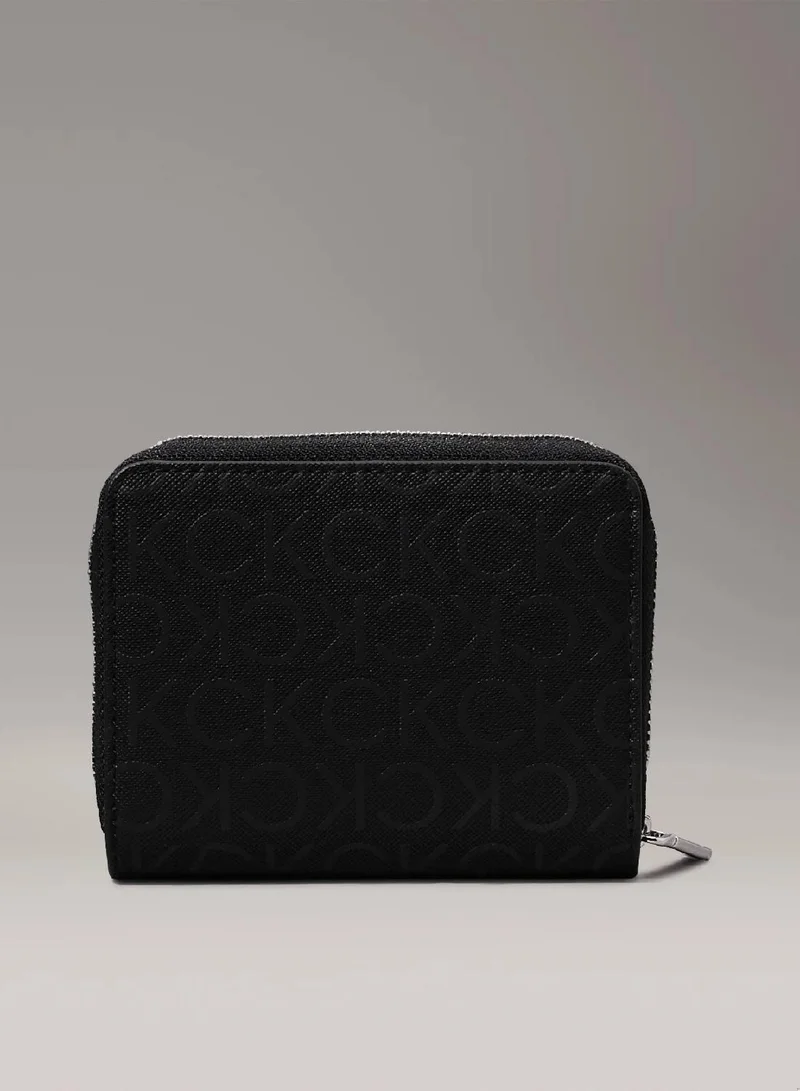 CALVIN KLEIN Logo Zip Around Wallet