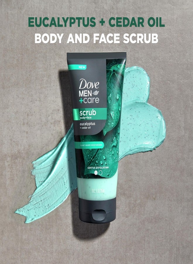 Dove Men+Care DOVE MEN + CARE Body and Face Scrub Eucalyptus Deeply Exfoliates for Hydrated & Nourished Skin 100% Gentle Cleanser, No Sulfate Cleansers or Parabens 9 oz - Image 2