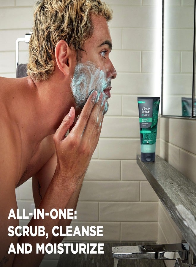 Dove Men+Care DOVE MEN + CARE Body and Face Scrub Eucalyptus Deeply Exfoliates for Hydrated & Nourished Skin 100% Gentle Cleanser, No Sulfate Cleansers or Parabens 9 oz - Image 3