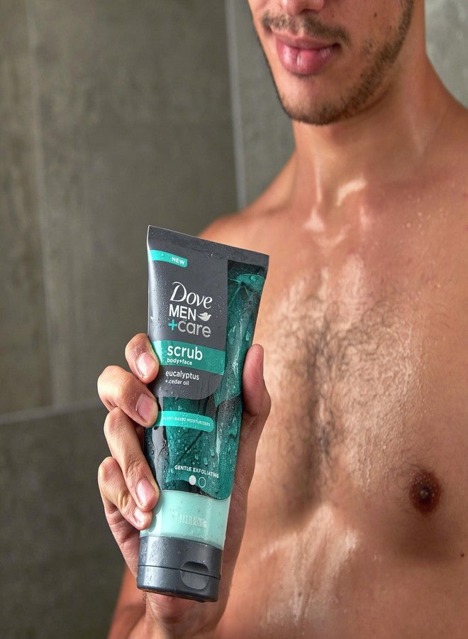 Dove Men+Care DOVE MEN + CARE Body and Face Scrub Eucalyptus Deeply Exfoliates for Hydrated & Nourished Skin 100% Gentle Cleanser, No Sulfate Cleansers or Parabens 9 oz - Image 5