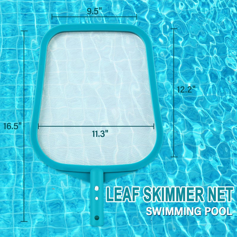 Loiyadn Pool Skimmer - Pool Skimmer Net Without Pole, 16.5" x 9.5", Pool Net with Fine Mesh Net, Plastic Frame, Ultra-fine Pool Skimmer for Ponds, Fish Tank, Hot Tub - Image 5