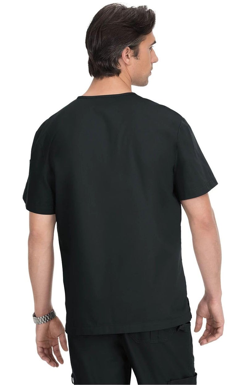 KOI Classics KOI654 Men's Scrub Top Black XS - Image 3