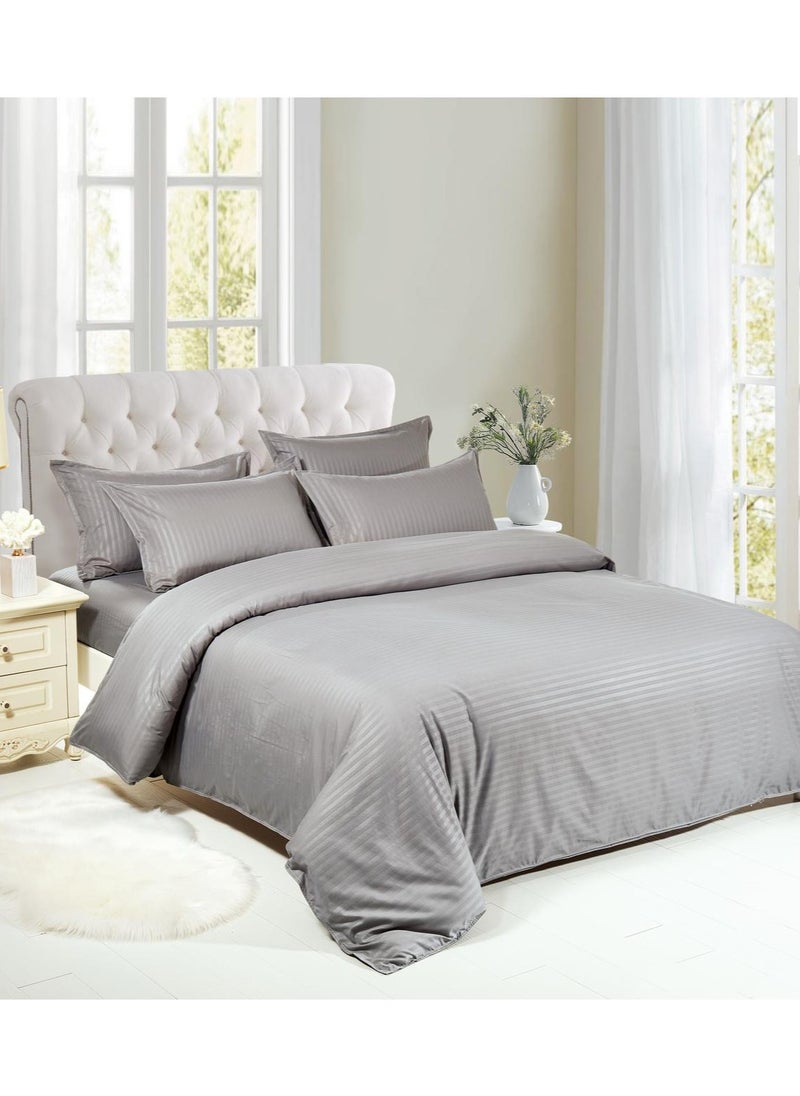 Generic DUOMA duvet cover set , king size ,6pcs set with duvet cover 220*240cm and fit sheet and 4pcs pillowcases  - Image 1