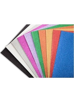 Bafix A4 - 10 Pack Mixed Glitter Cardboard 