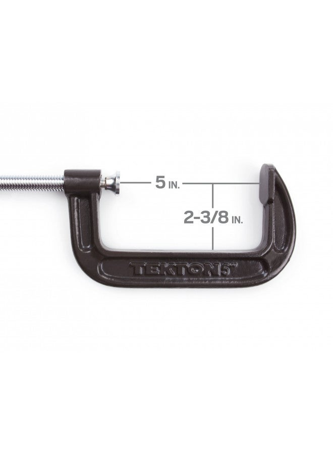 TEKTON 5 Inch Malleable Iron C-Clamp | 4022 - Image 2