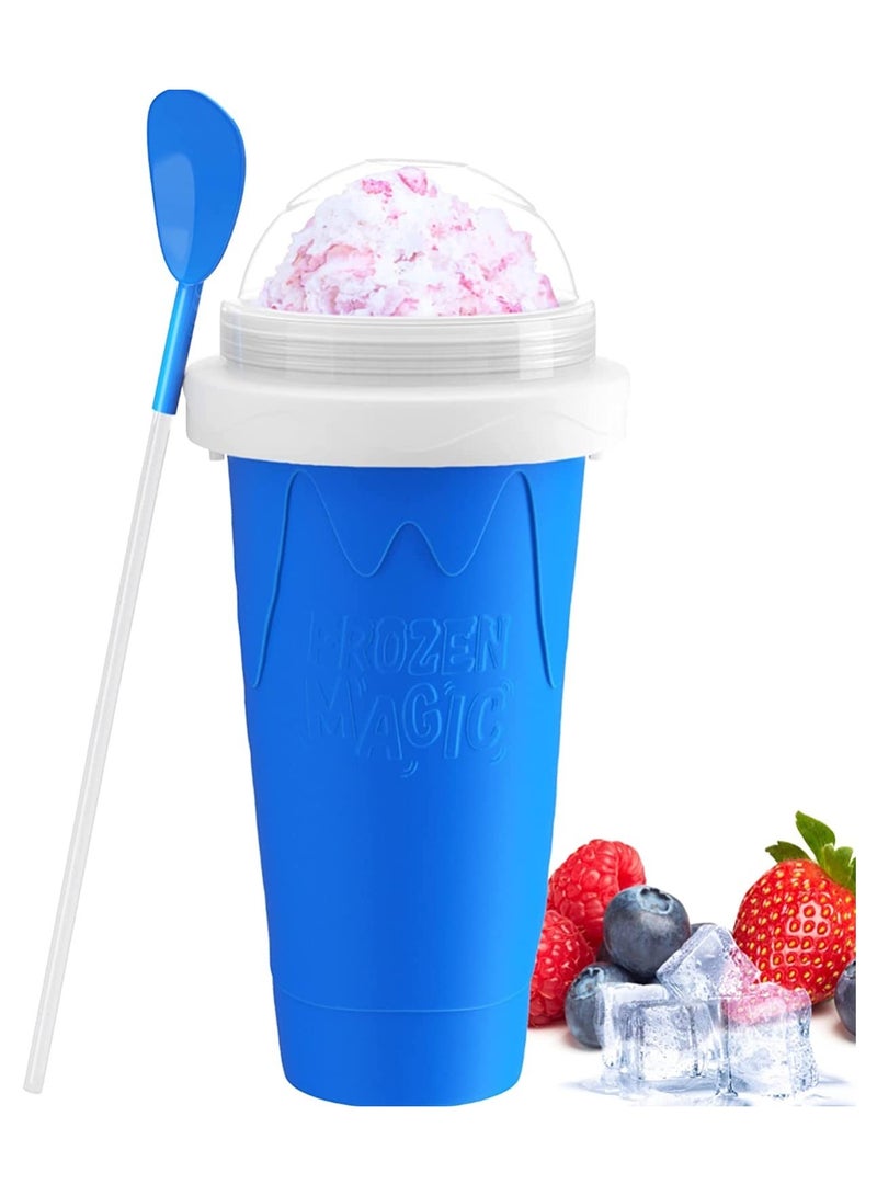 ELTRAZONE Slushy Maker Cup, Slushy Maker Ice Frozen Squeeze Cup Cooling Maker Cup Freeze Mug Milkshake Smoothie Mug - Image 1