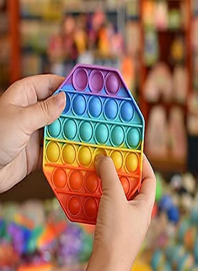 OANGO Pop It Fidget Toys, Push pop Bubble Sensory Toys, Silicon Satisfying Relaxing Toys, Simple dimple Fidget Toys for Kids Girls Boys Adults (POP Fidget Round) - Image 4