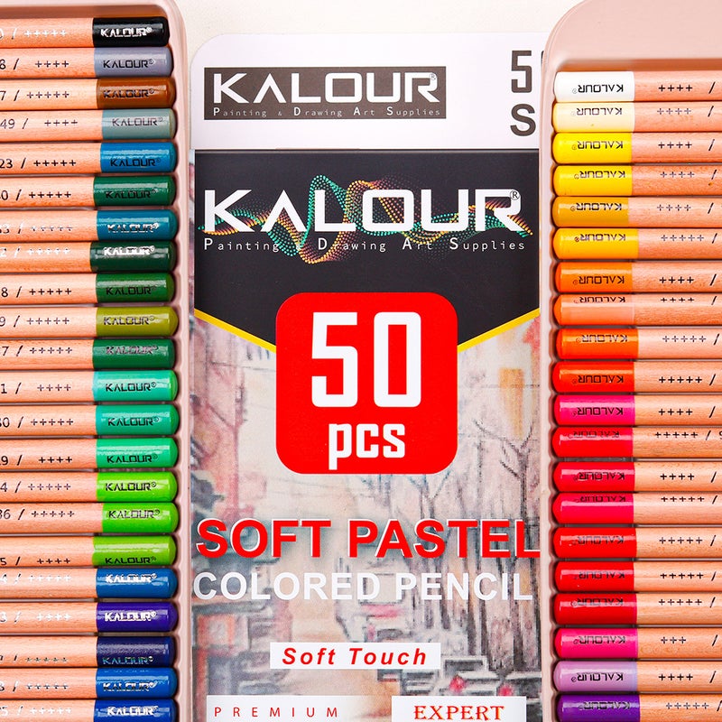 Kalour منتج جديد 50-ملونة مسحوق الرسم قلم رصاص الجرافيتي ملء في ملونة قلم الفن الرسم ملونة قلم رصاص مجموعة - Image 4