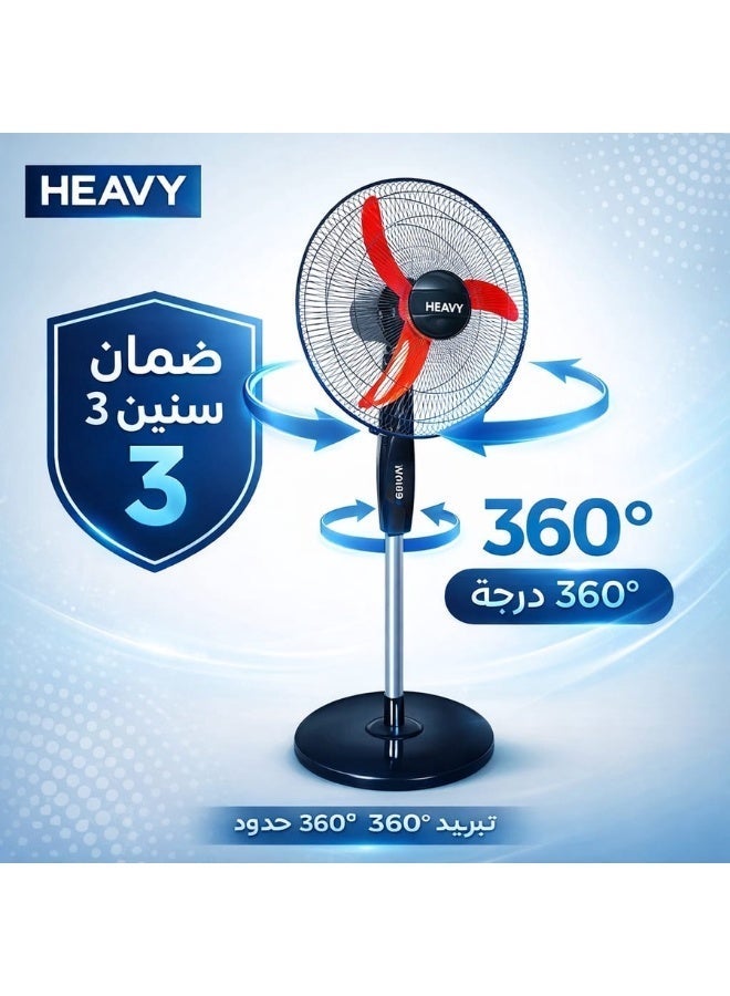 Huffy Fan 240-220V 3 Speeds - 3 Blades 18 inches - Image 2