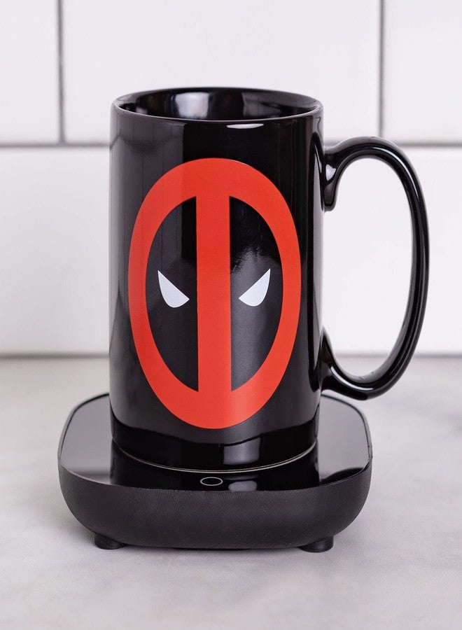 Uncanny Brands Marvel Deadpool Mug Warmer with Mug - Keeps Your Favorite Beverage Warm - Auto Shut On/Off - Image 2