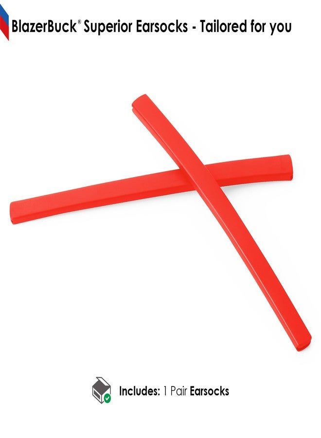 BLAZERBUCK Replacement Ear Socks for Oakley Tincup/Pitchman/Wheel House Eyeglass - Red - Image 5