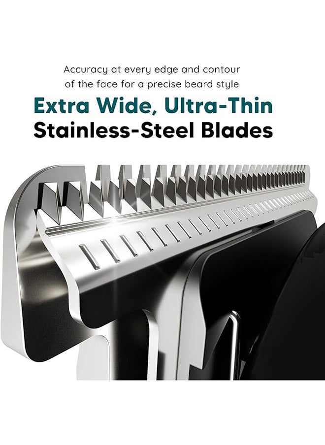 LetsShave - Daily Beard T Shaped Stubble Trimmer, 6 Guide Combs For Men - Image 1