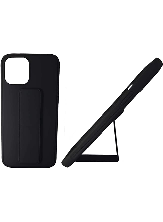 vesus Iphone 12 Pro Max Case Cover [Black], Black Color, Full Protection, Soft Silicone Rubber, Drop Protection, Anti-Fingerprint, Back Cover, Magnetic Stand Iphone 12 Pro Max 6.7, Black