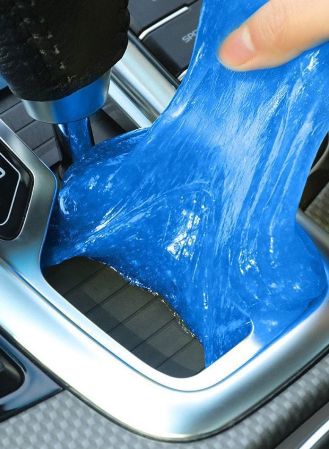 اوليو جل التنظيف، عبوة واحدة، 160 جرام، جل ناعم لتنظيف لوحات مفاتيح الكمبيوتر المحمول ولوحات المفاتيح الميكانيكية وجل إزالة الغبار من الكمبيوتر، جل لاصق لمسح الغبار والأوساخ، أزرق - Image 2