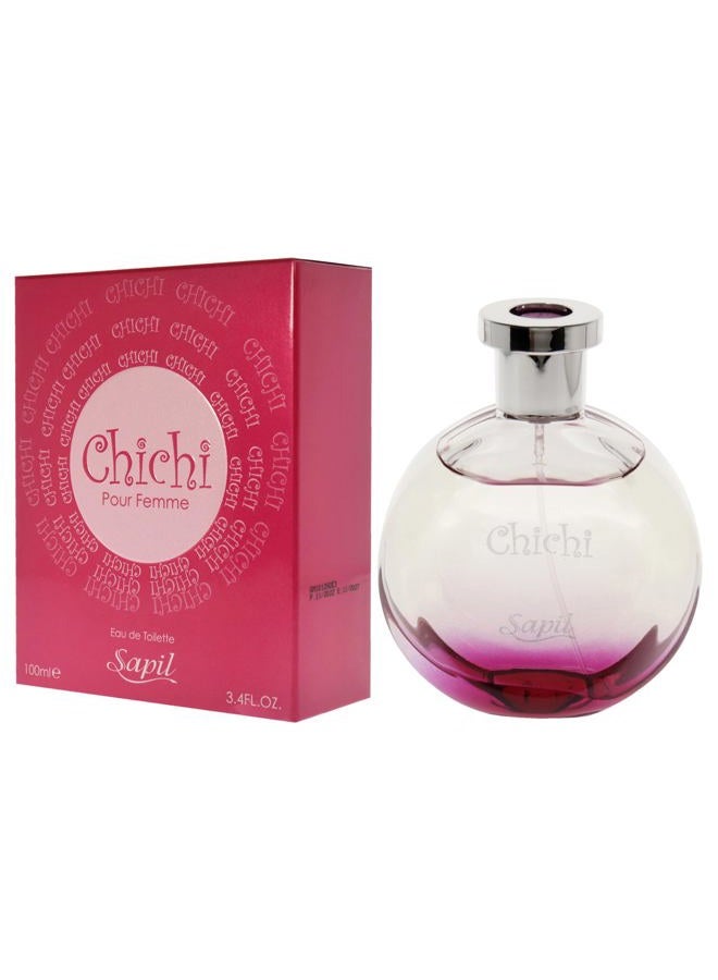 sapil عطر تشي تشي للنساء - عطر دبي طويل الأمد، بخاخ EDT زهري مسكي، 3.4 أونصة (100 مل) - كولونيا عربية غريبة للاستخدام اليومي - Image 4