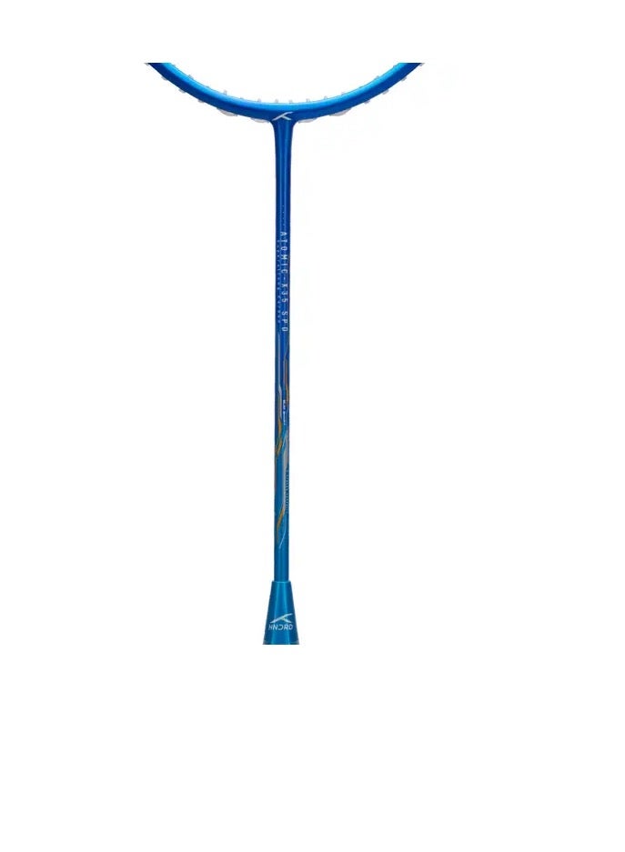 HUNDRED Atomic-X 35 Spd- UnStrung Badminton Racket With Full Cover (Navy/Blue) - Image 3