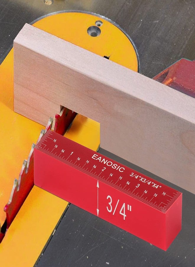 EANOSIC Setup Blocks Height Gauge Set, 8pcs Precision Aluminum Setup Bars for Router and Table Saw Accessories Woodworking Set Up, Bars Include Laser Engraved Size Markings (Extra Long 4 Inch) - Image 4
