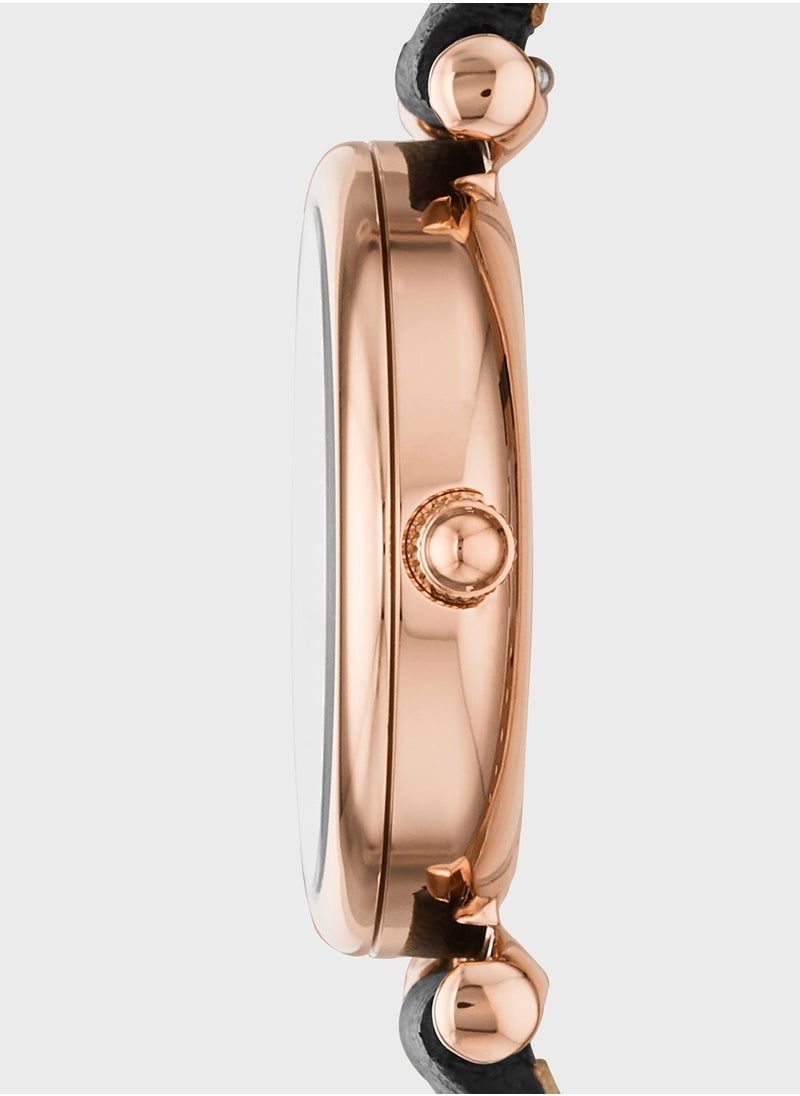 FOSSIL Carlie Leather Strap Analog Watch  - Image 2