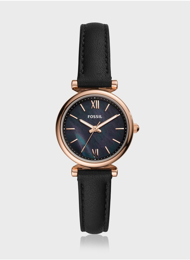 FOSSIL Carlie Leather Strap Analog Watch  - Image 3