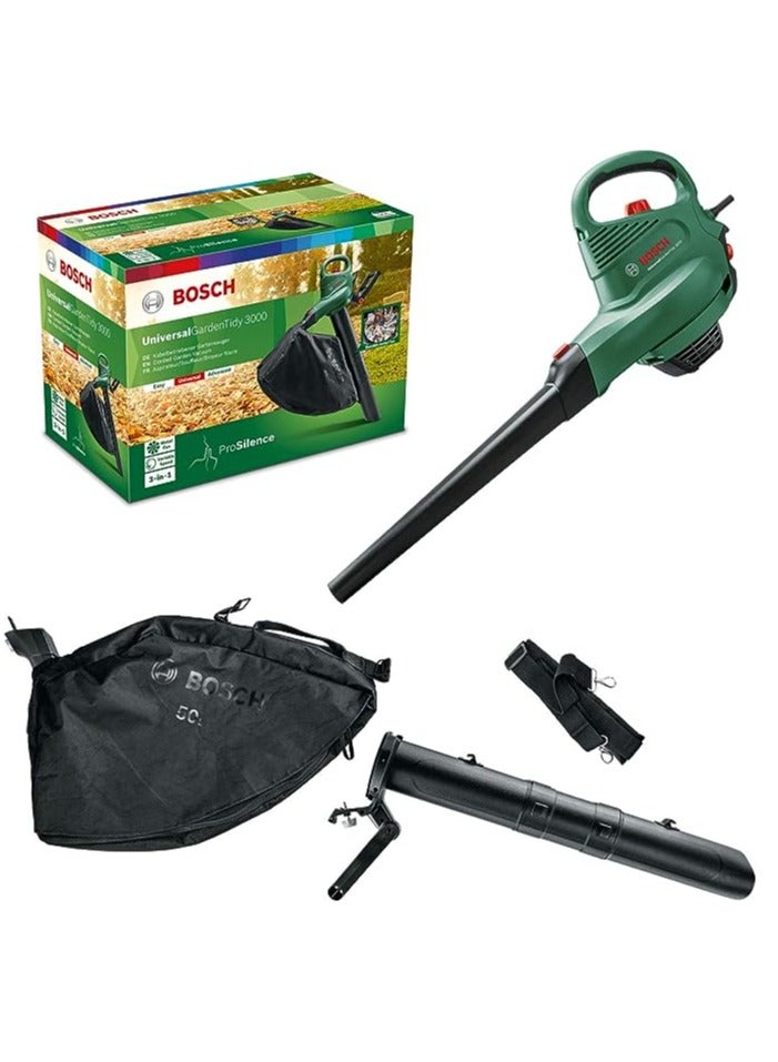 Bosch Electric Leaf Blower and Vacuum Universal Garden Tidy 3000 - Image 1