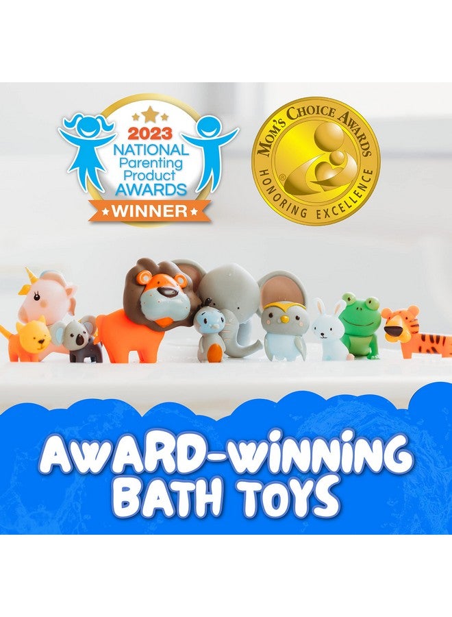SplashEZ Mold Free Bath Toys for Babies & Toddlers, Animals No Hole Bath Toys for Kids, Toddler Gift, No Mold Bathtub Water Set for Kids, Pool, BPA-Free, Safe, Fun, Infant Ages 1 3 6 12 18 Months - Image 5