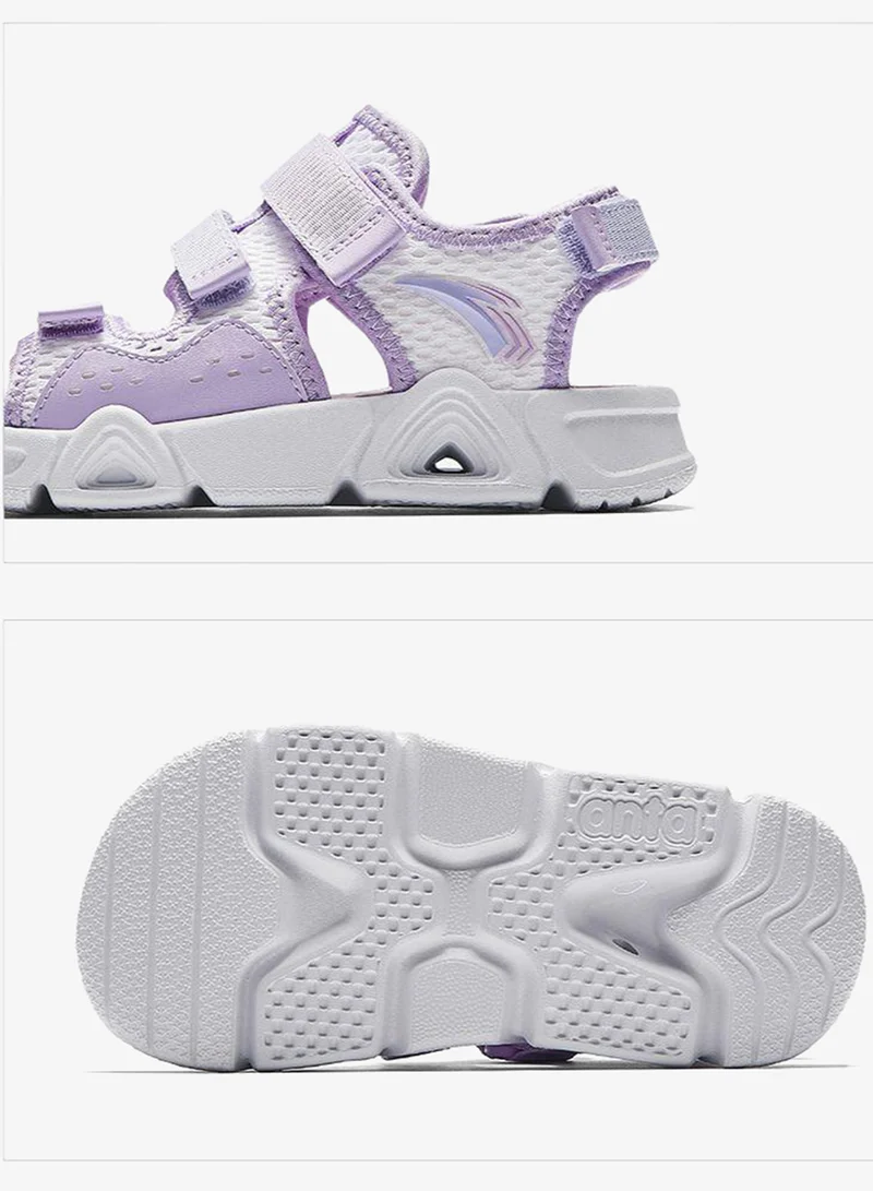 Anta White/Purple Kids Girls’ Breathable Summer Sandals for Women | Best Price UAE