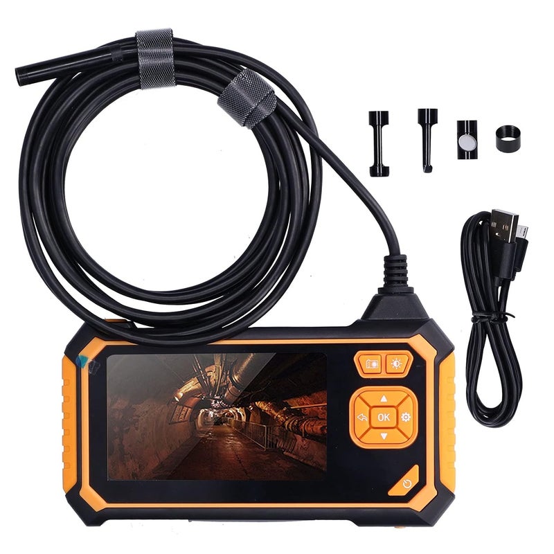 1080P HD Single Lens Endoscope - Industrial Borescope Camera with 4.3 Inch Screen - 16.4 Foot Semi Cable and 6 LED Lamp Beads for Machinery and Automotive Inspection - Model 1131 (10m（32.8ft）) - Image 1
