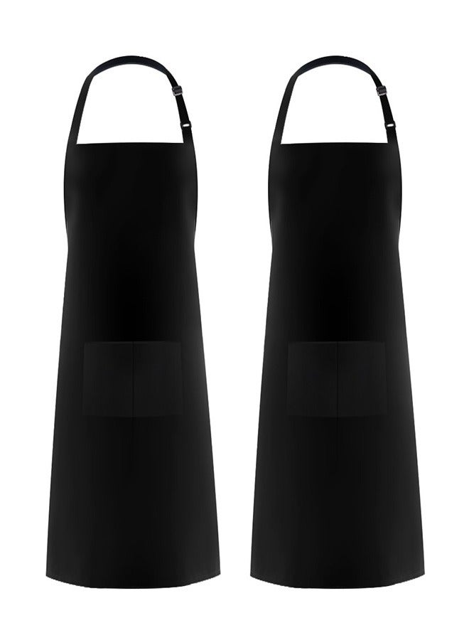 Ofrdncy 1-12 Pack Adjustable Bib Apron with 2 Pockets Cooking Kitchen/Canvas Tool Aprons for Women Men Chef - Image 1