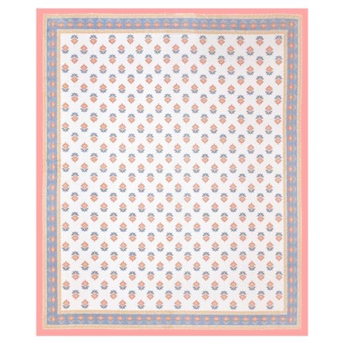 EasyGoods® 100% Cotton Flat Double Bedsheets with 2 King Size Pillow Covers | Double Bed Breathable Fabric| Wrinklefree | Ultrasoft 320 TC Supersoft |95 x 108 Inches |Floral Pink - Image 5