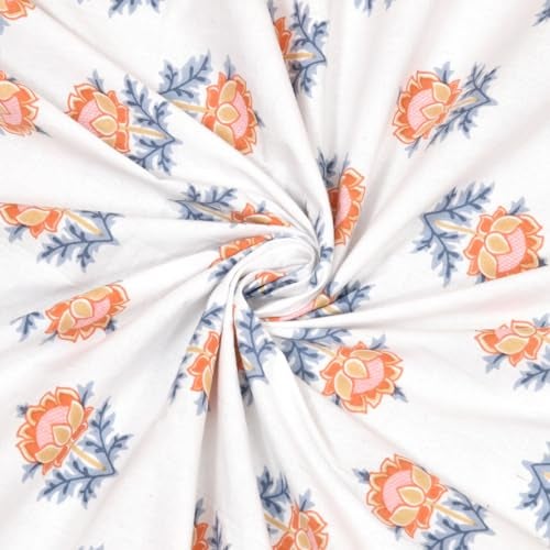 EasyGoods® 100% Cotton Flat Double Bedsheets with 2 King Size Pillow Covers | Double Bed Breathable Fabric| Wrinklefree | Ultrasoft 320 TC Supersoft |95 x 108 Inches |Floral Pink - Image 2