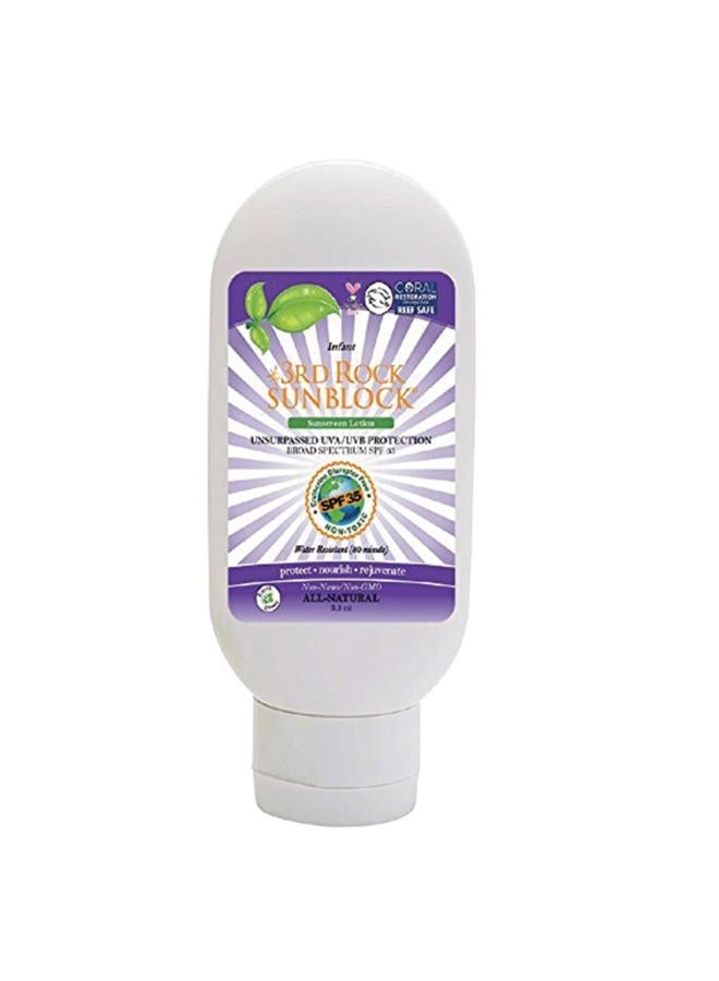 3rd Rock Essentials SunBlock for Kids - 1 Pack - 100% Safe, Toxin-Free and Natural Zinc Sunscreen for Infants and Children - Image 1