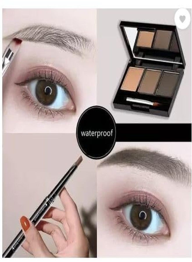 SHENY SOFT Instant Eyebrow Powder Cake Palette With Brush - Image 2
