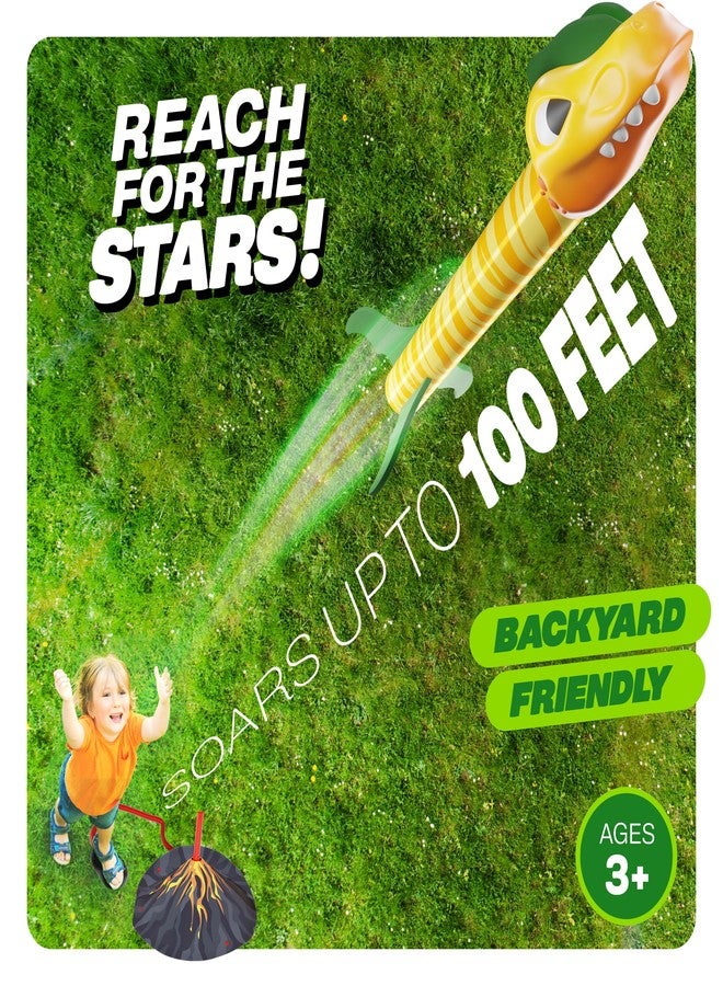 Ninja Blast Dinosaur Toy Rocket Launcher for Kids Toys for Kids 3-5 5-7 4-6 - Outdoor Toys for Kid Ages 4-8 - 3 4 Year Old Boy Birthday Gift - Gifts for Boys Age 3 4 5 6 Years Toy for Toddlers - Image 2