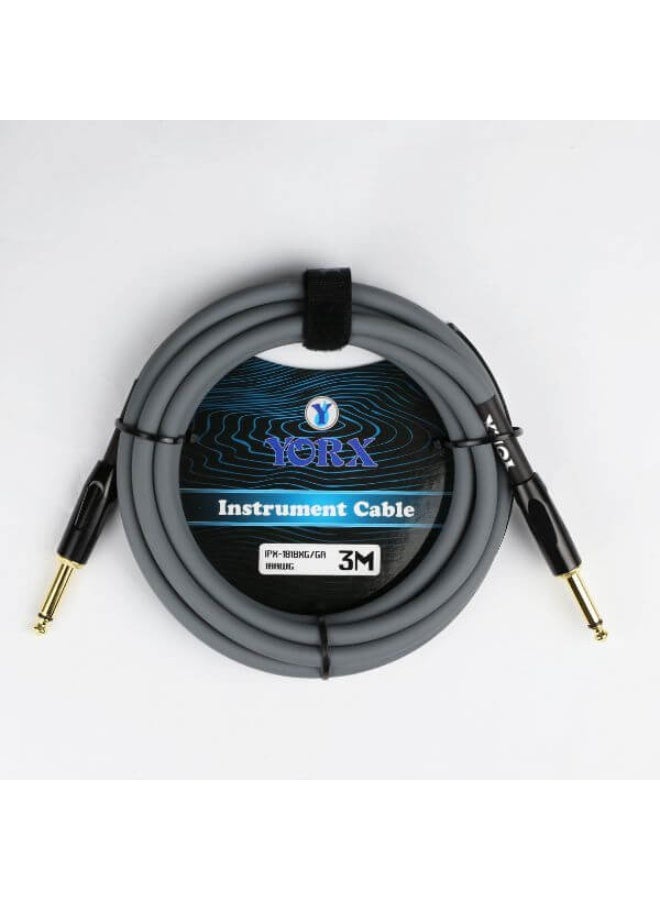 يوركس IP-181BXG-3M GA كيبل للالات الموسيقية 14 Mono Plug - Same