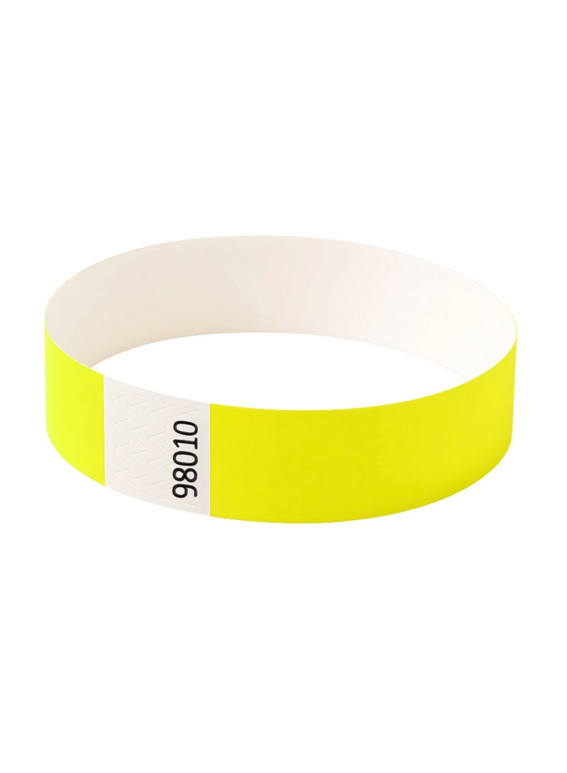 PRINTSHOP4ME Event Paper Wristbands And Identification Bands Made Of Tyveck Material 19mm x 250mm (Yellow) - Image 1
