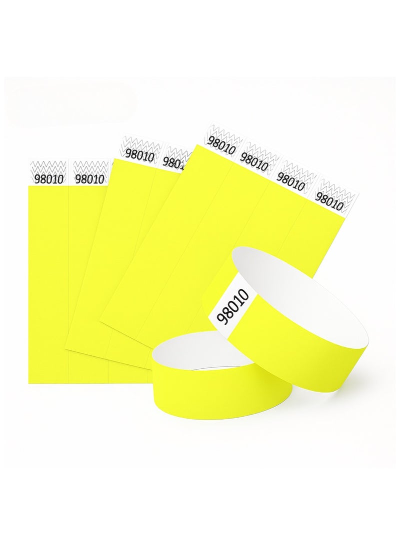 PRINTSHOP4ME Event Paper Wristbands And Identification Bands Made Of Tyveck Material 19mm x 250mm (Yellow) - Image 5